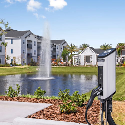 EV charging station at The Baldwin in Orlando, Florida