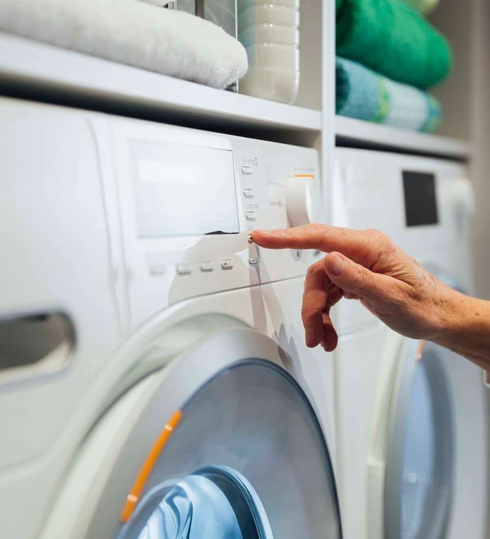 Washer and dryer at The Den in Columbia, Missouri