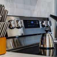 Kitchen at Woodlawn Lofts in Pittsburgh, Pennsylvania
