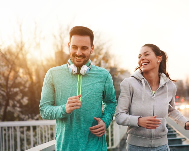 Residents running around their new home at Domus on the Boulevard in Mountain View, California
