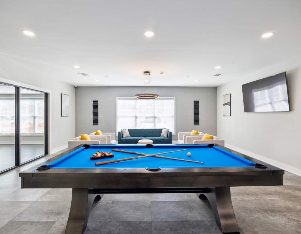 Pool Table in the Clubhouse at Westgate, an Eagle Rock Community | Apartments in Westgate Fishkill, NY