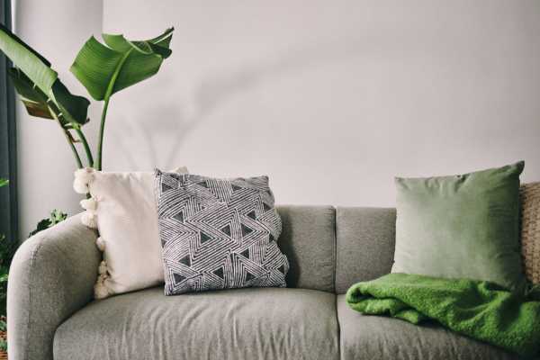 Comfortable living room at Delta View Apartments in Antioch, California