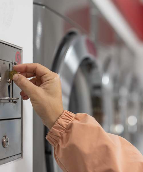 Laundry facility at Cedar Glen Apartments in Cross Plains, Wisconsin