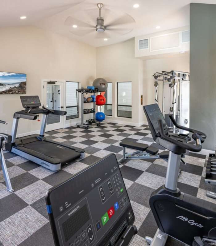 FItness studio at Amber Court in Fremont, California