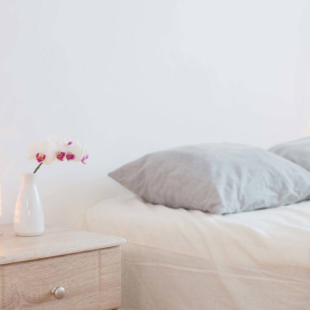 Bedroom at Pinyon Apartments in Reno, Nevada