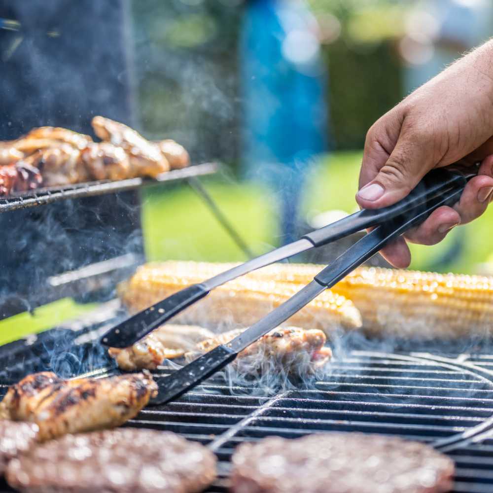 BBQ and picnic area at Andalucia Heights in Los Angeles, California