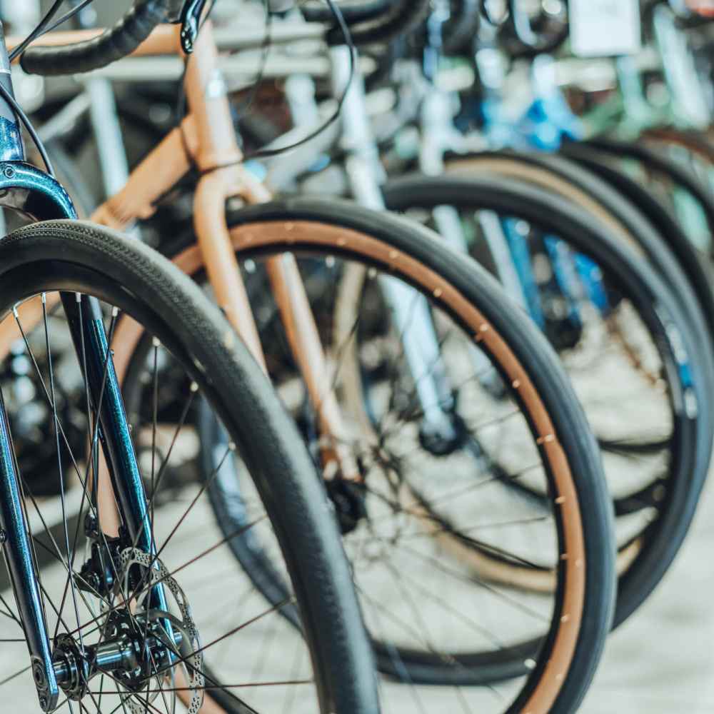 Bike parking at Mosaico Family Housing in Burien, Washington