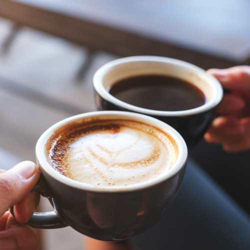 Residents having coffee at cafe near Reserve at Northshore in Lynn Haven, Florida