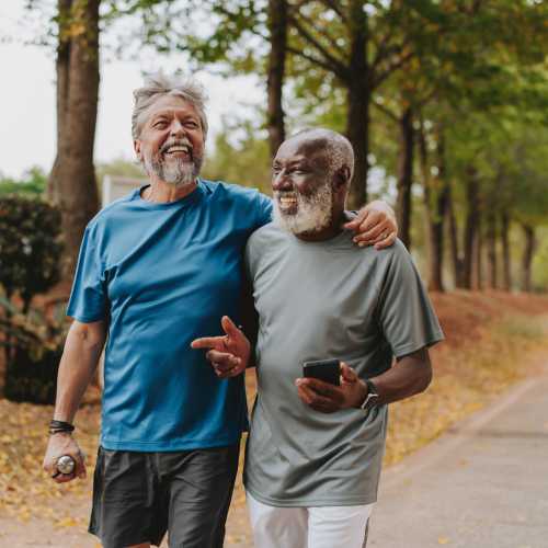 Residents walking at Edgewood Group Apartments in Merrillville, Indiana