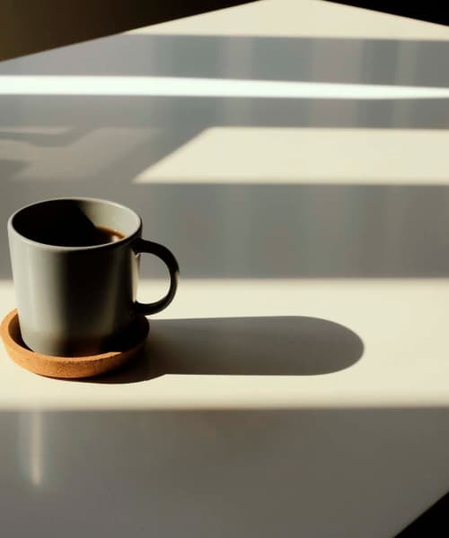 Coffee on a table near Willoughbeach Terrace Senior Living in Willowick, Ohio