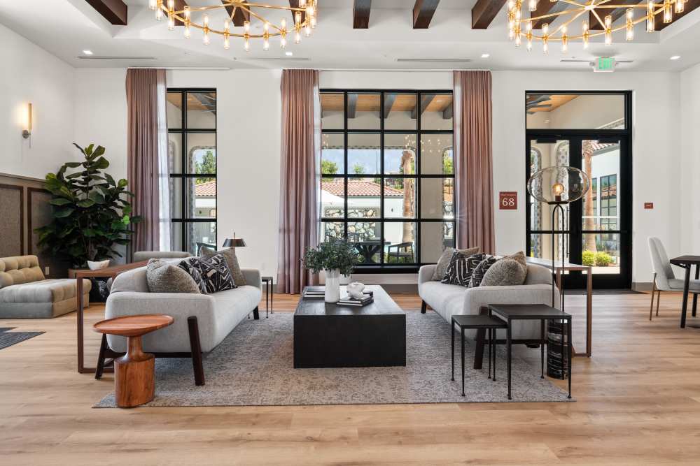 Luxury Lobby Area at Broadstone Villas in Folsom, California
