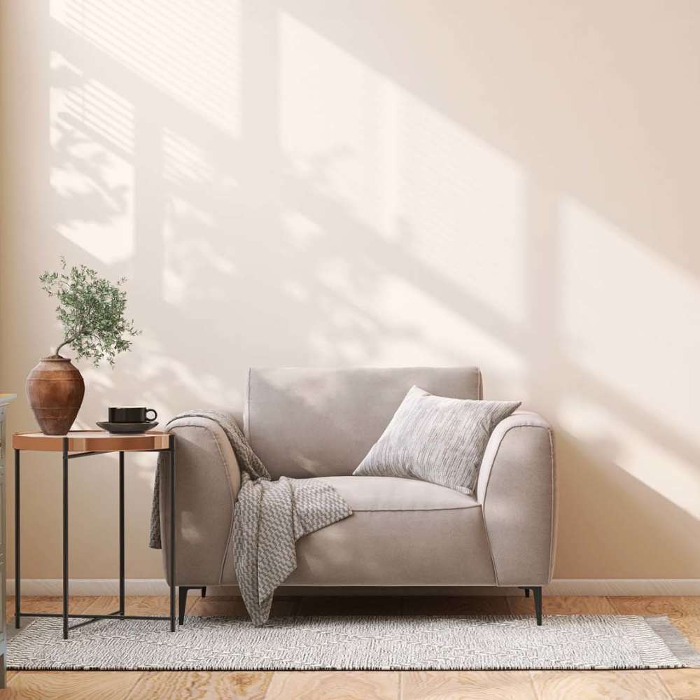 Living Room with coffee table at El Paseo Apartments in Los Ranchos de Albuquerque, New Mexico