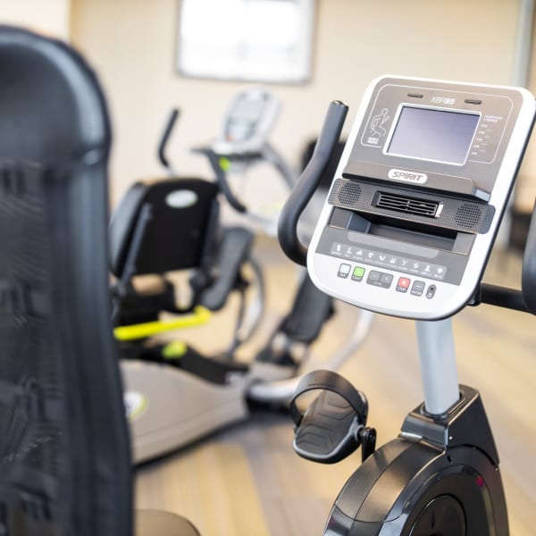 Room with fitness equipment in it at The Princeton Senior Living in Lee's Summit, Missouri