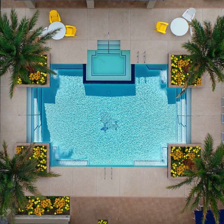 Relaxing swimming pool at Christopher Todd Communities At Estrella Commons in Goodyear, Arizona