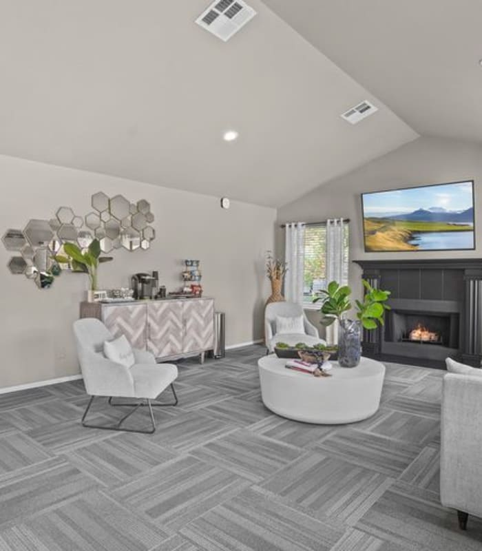 the Living room at Cimarron Trails Apartments in Norman, Oklahoma