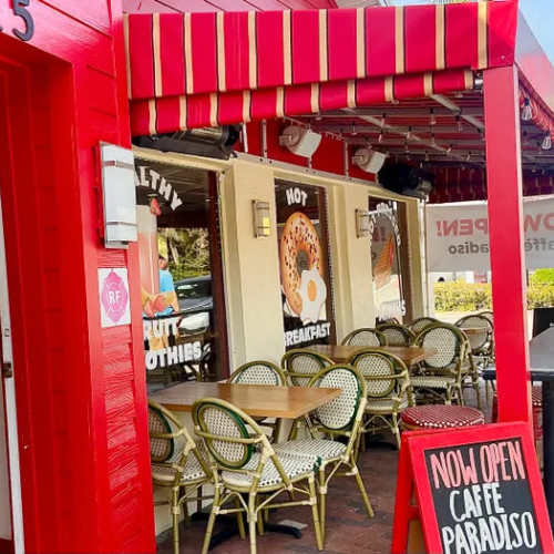 A local cafe near The Beacon in New Smyrna Beach, Florida