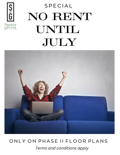 Website Specials at Sutter Green Apartments in Sacramento, California