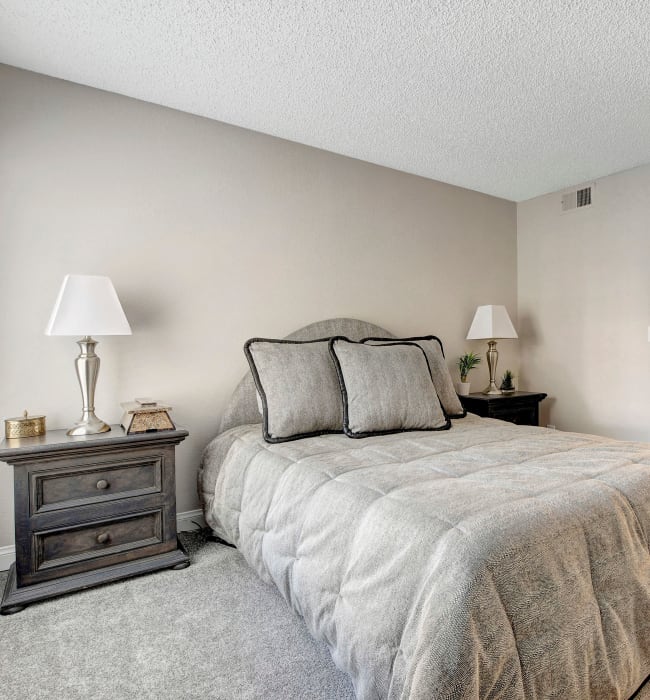 Main bedroom suite at Eagle Trace Apartments in Las Vegas, Nevada