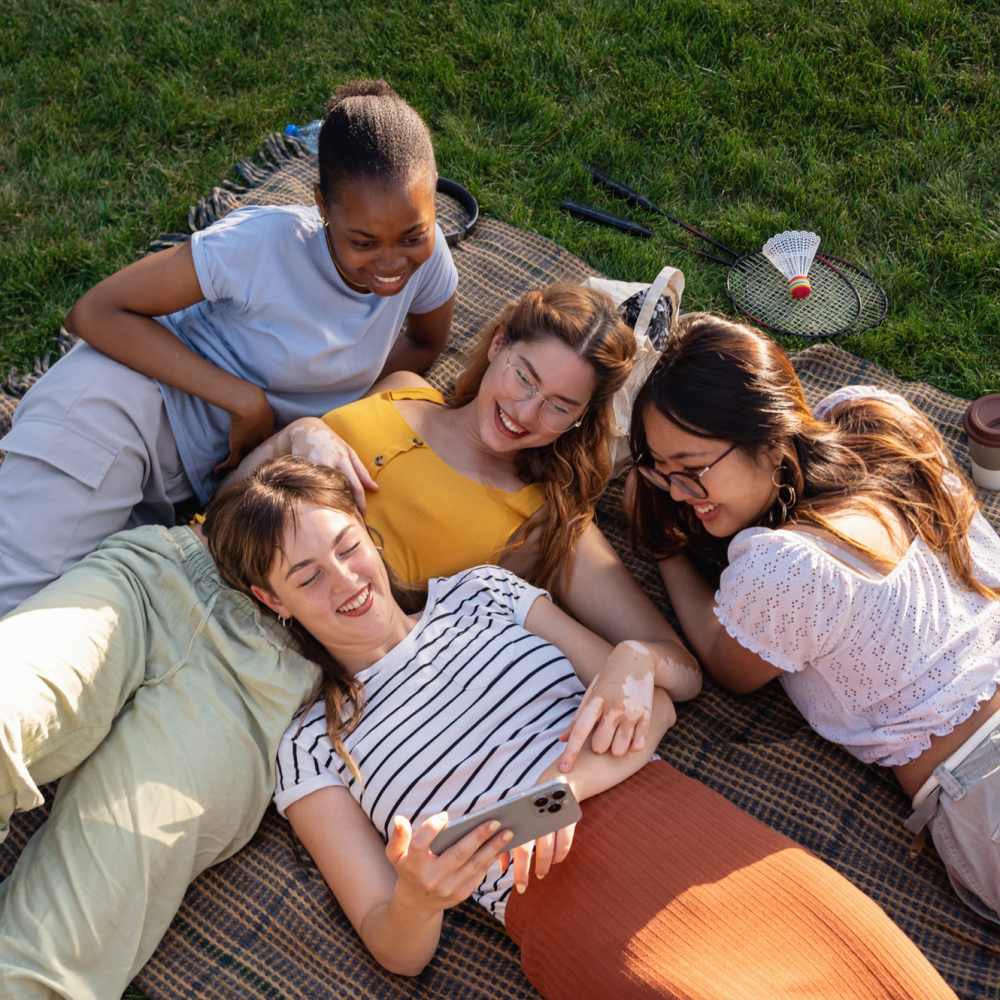 Resident friends enjoying in a local park near San Marco in Boca Raton,Florida