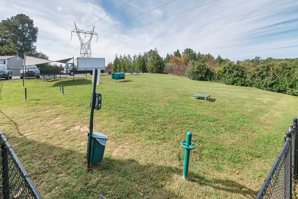 Expansive dog parkThe Hills at Oakwood Apartment Homes in Chattanooga, Tennessee