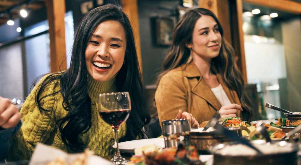Residents having delicious food at a restaurant near Pecan Ridge in Vicksburg, Mississippi 
