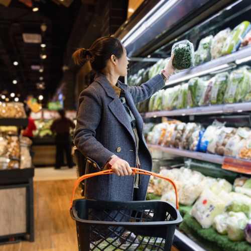 Woman shopping grocery near The Stratford in Indianapolis, Indiana