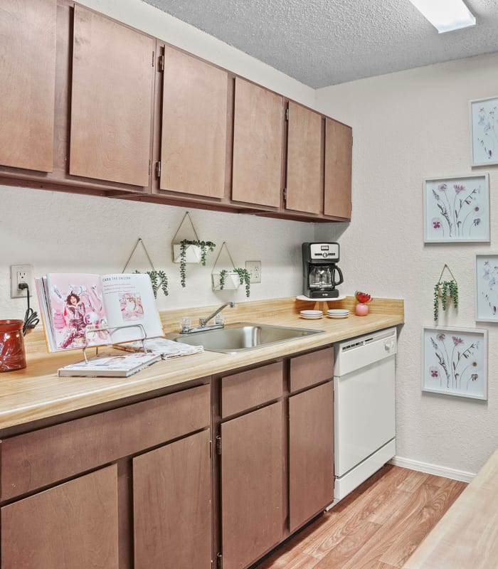 Kitchen at Aspen Park Apartments in Wichita, Kansas