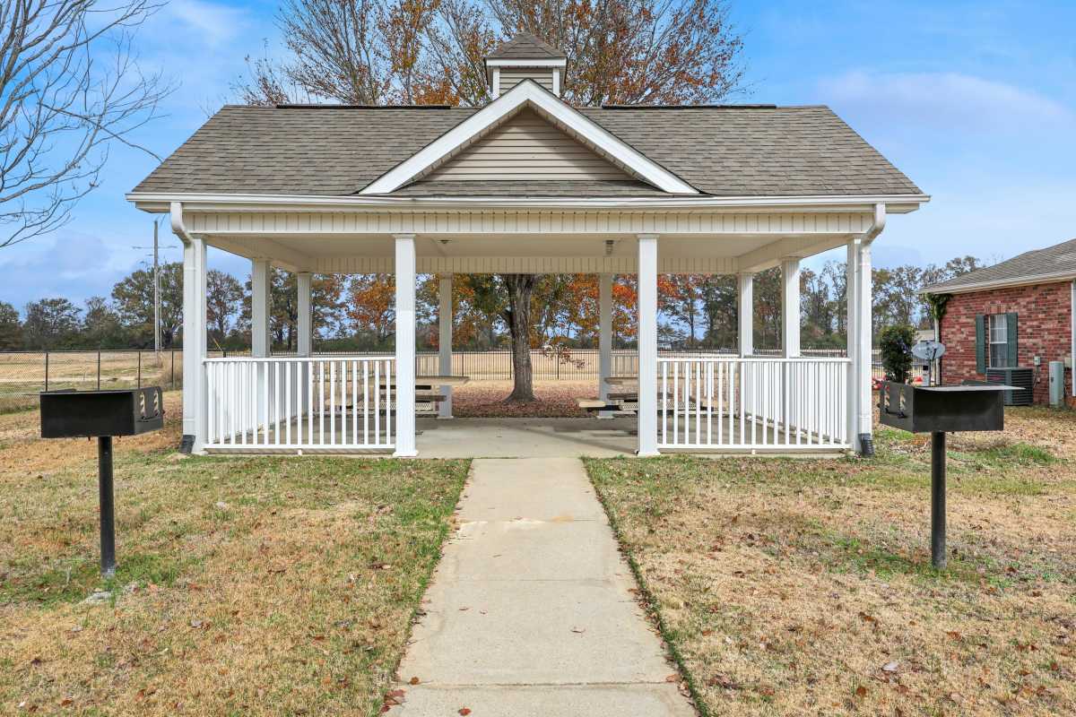 Barbeque area at Camden Park in Canton, Mississippi