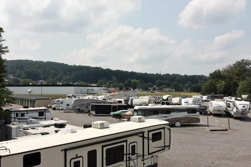RV and camper storage at Storage World in Robesonia, Pennsylvania