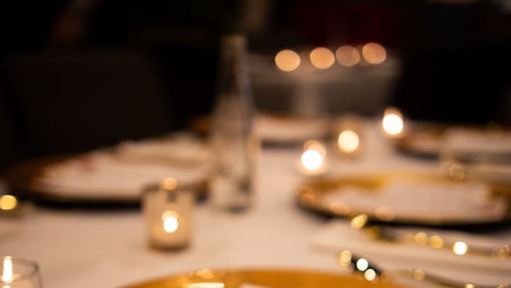 close up shot of a table setting