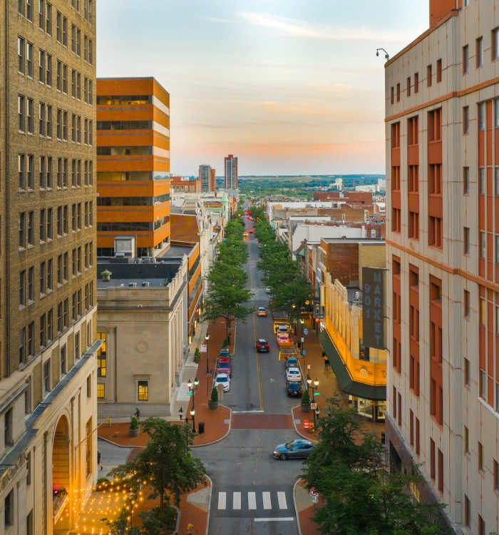 Market Street near The Cooper in Wilmington, Delaware