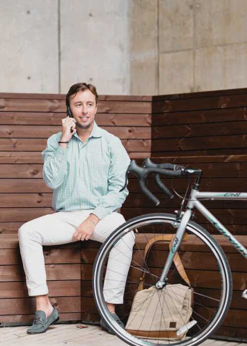 Bike storage at St. Albans Lofts in Raleigh, North Carolina,
