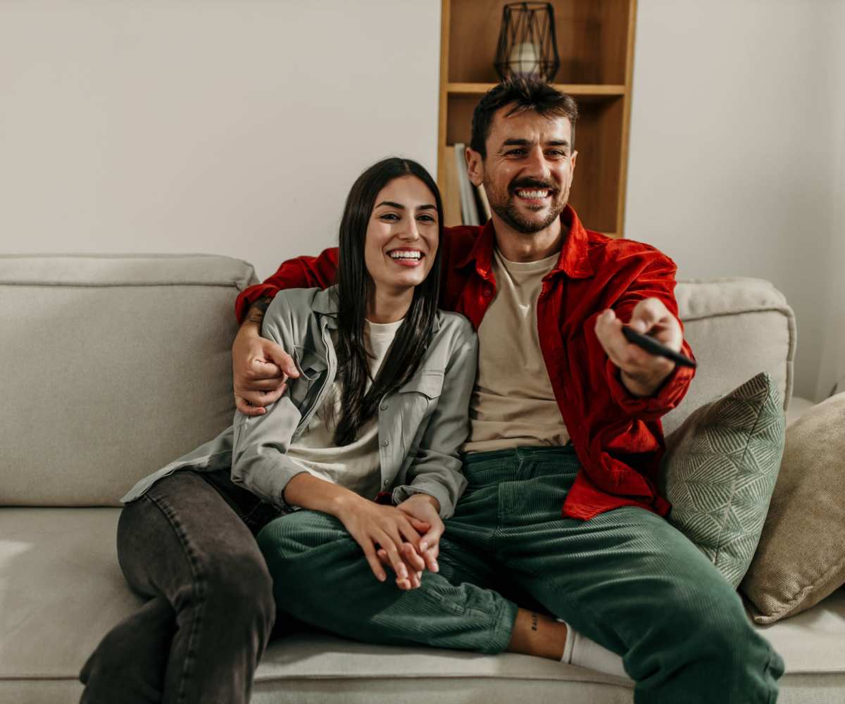 Resident couple having a goodtime at Stradford Flats in Minneapolis, Minnesota