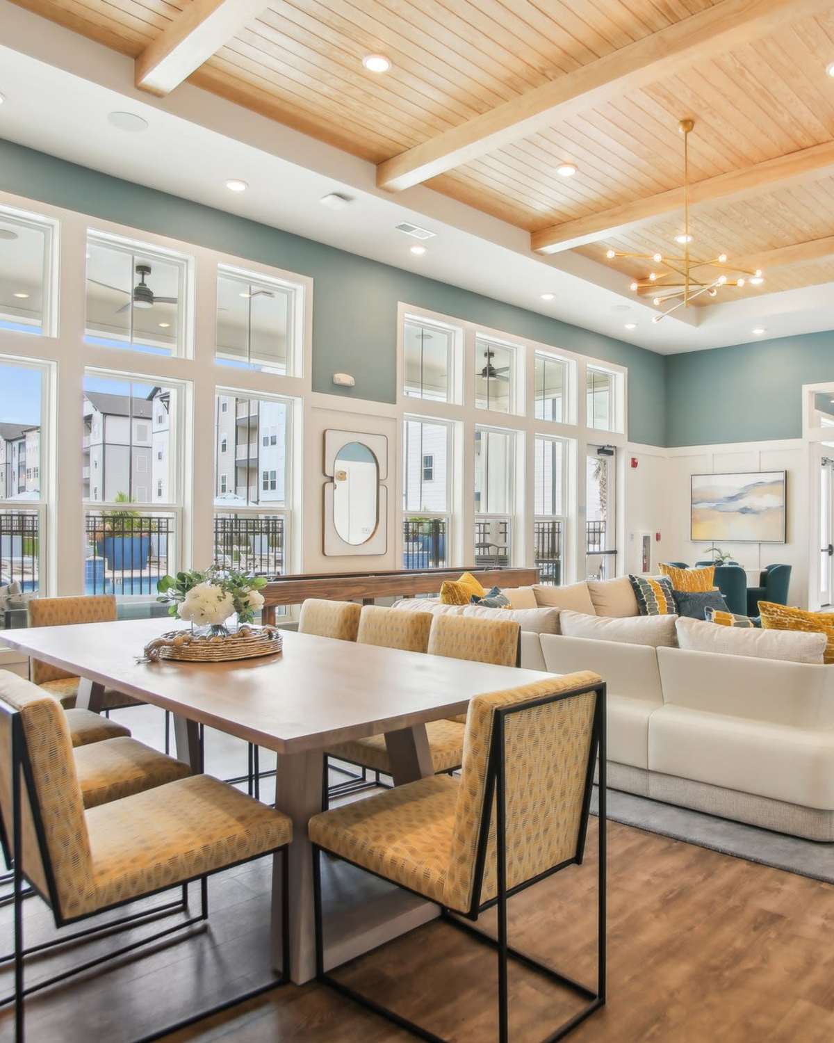 Clubhouse seating at Avion Apartments in Jacksonville, Florida