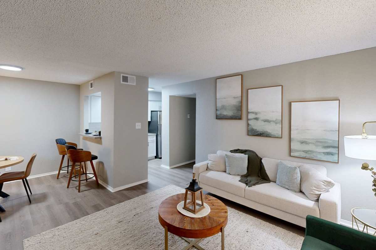 Resident large living room at Creekside in San Angelo, Texas