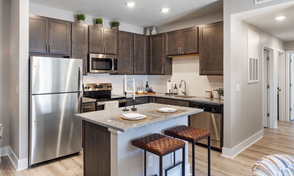 Granite countertop at Alexander Pointe Apartments in Maineville, Ohio