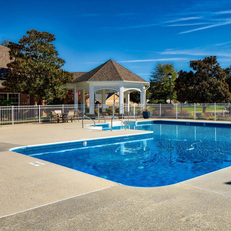 Sparkling pool at Magnolia Chase, Virginia Beach, Virginia