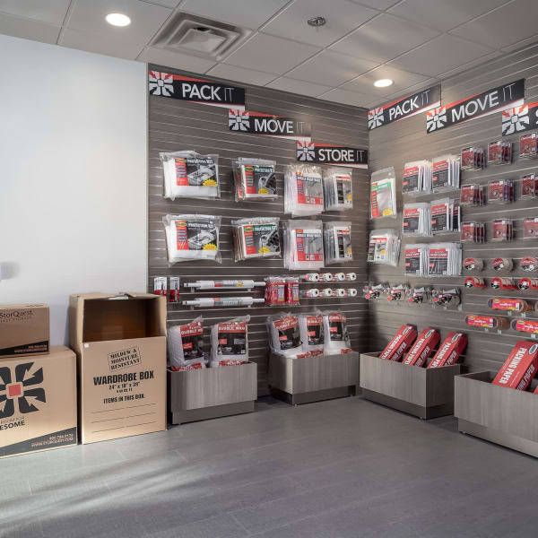 Packing supplies sold at StorQuest Self Storage in Los Angeles, California