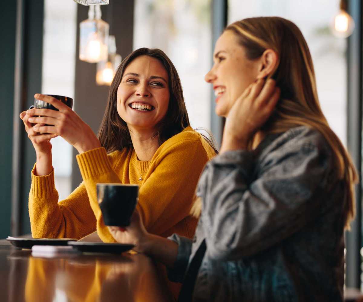 Residents enjoying the coffee at a cafe near Ranchside in New Port Richey, Florida