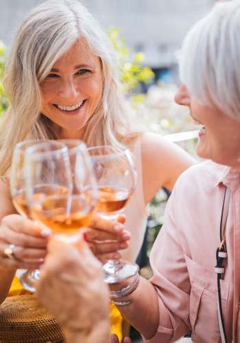 Residents enjoying drinks near Springhouse Square in Charlotte, North Carolina
