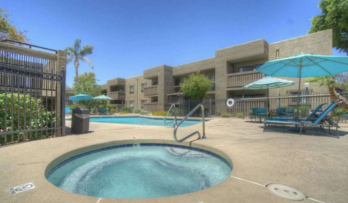 Swimming pool at Raystone Apartments in Phoenix, Arizona
