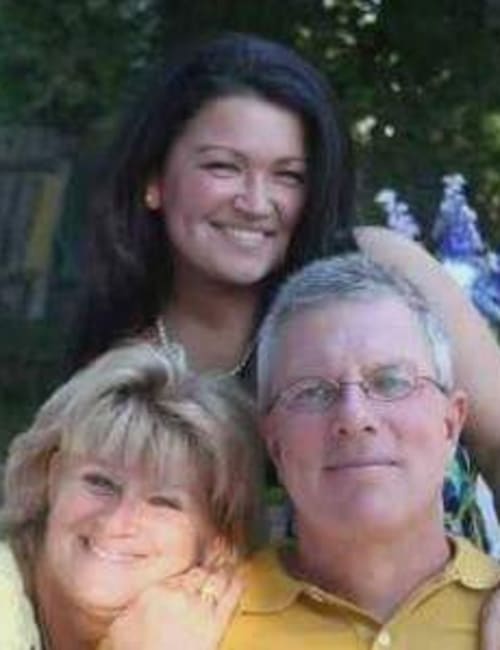 Happy family of three at Inspired Living Delray Beach in Delray Beach, Florida.