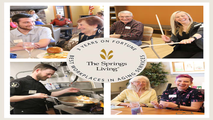 Photo Collage recognizing the Northwest Senior Living Company Recognized for Third Consecutive Year 
