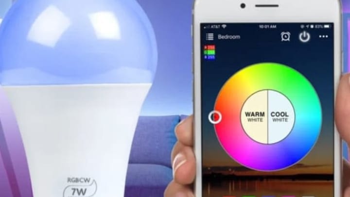 Smart bulb mobile application