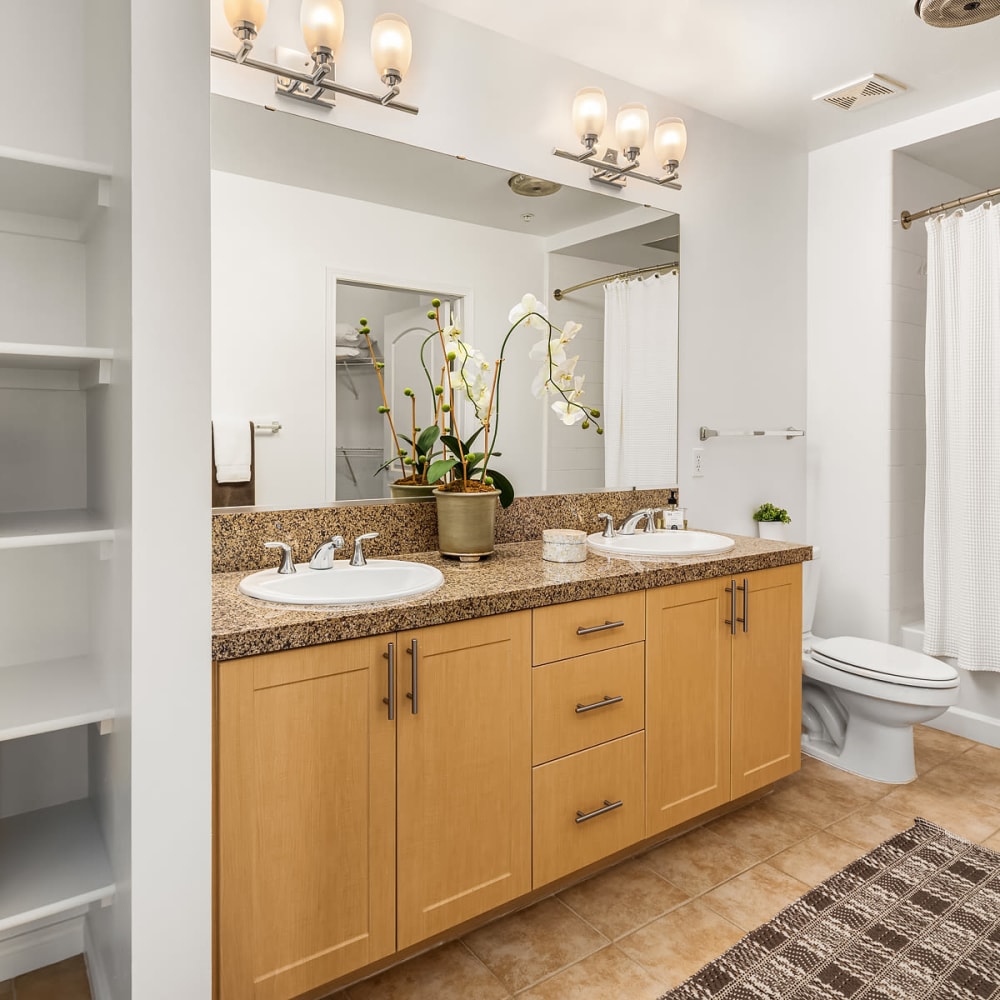 Bathroom at Chateau Woods in Woodinville, Washington