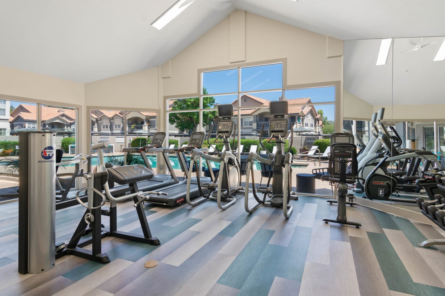 Enjoy apartments with a fitness center at Sonoran Vista Apartments in Scottsdale, Arizona