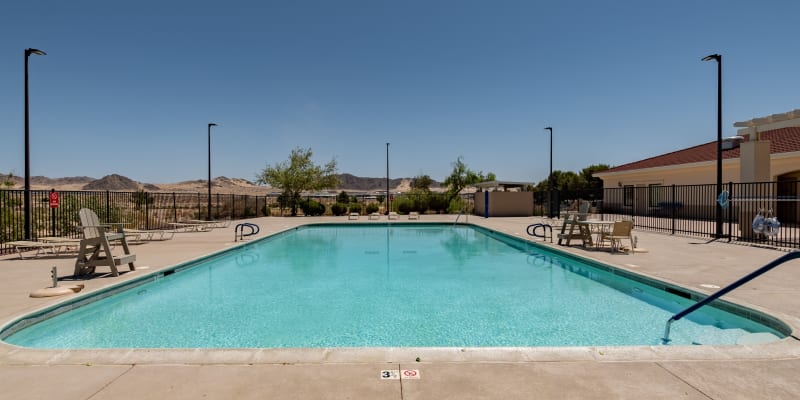 swimming pool at Ocotillo Heights in Twentynine Palms, California
