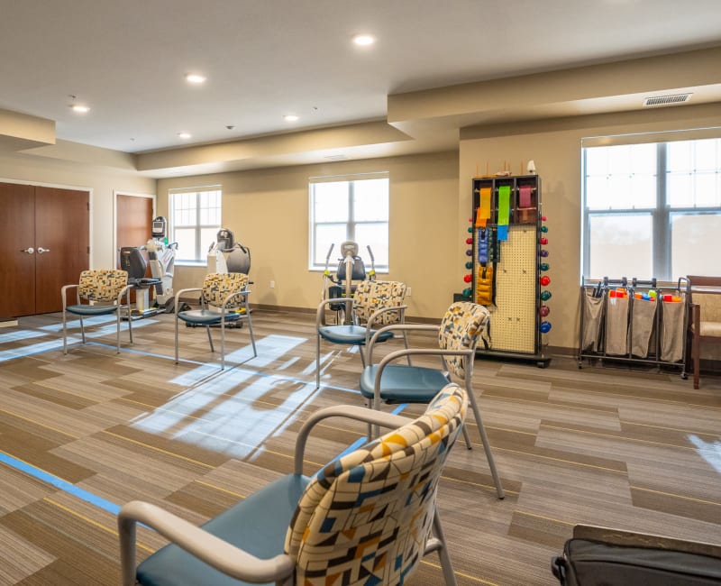 Fitness center at The Sanctuary at St. Cloud in St Cloud, Minnesota