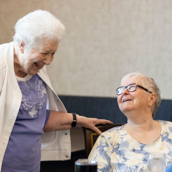 Residents smiling at The Princeton Senior Living in Lee's Summit, Missouri