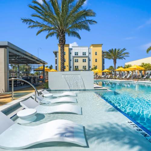 Community pool at Addison Square in Viera, Florida